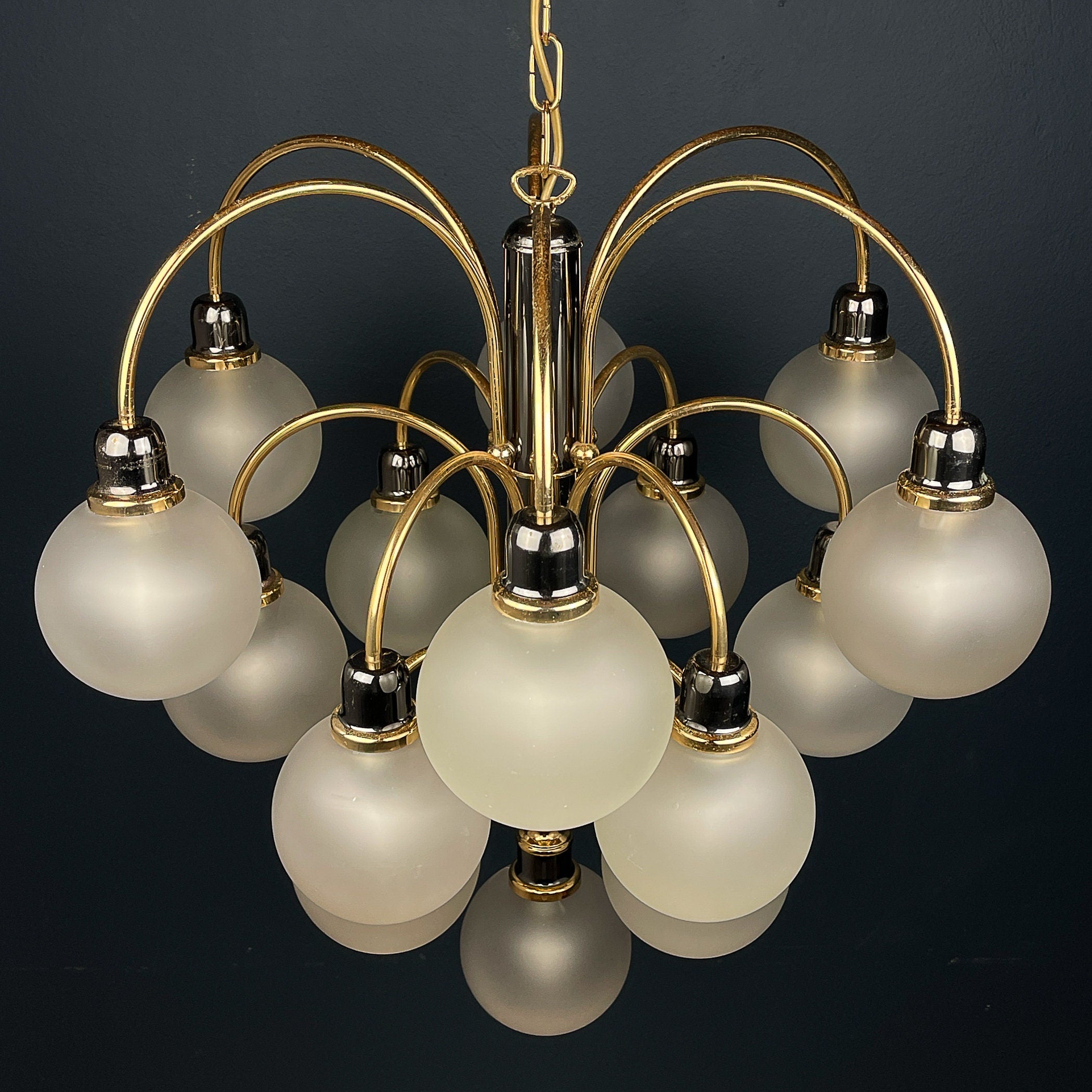 Vintage Ball Chandelier by Orion Austria, 1980s, Mid-century modern, Vintage home lighting