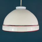 Vintage Murano Glass Pendant Lamp: 70s Italian Mid-Century Modern Lighting