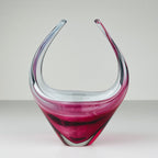 Vintage small murano vase Italy 1970s, Mid-century modern design