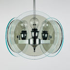Vintage Fontana Arte Art Glass Chandelier - Italian MCM Design