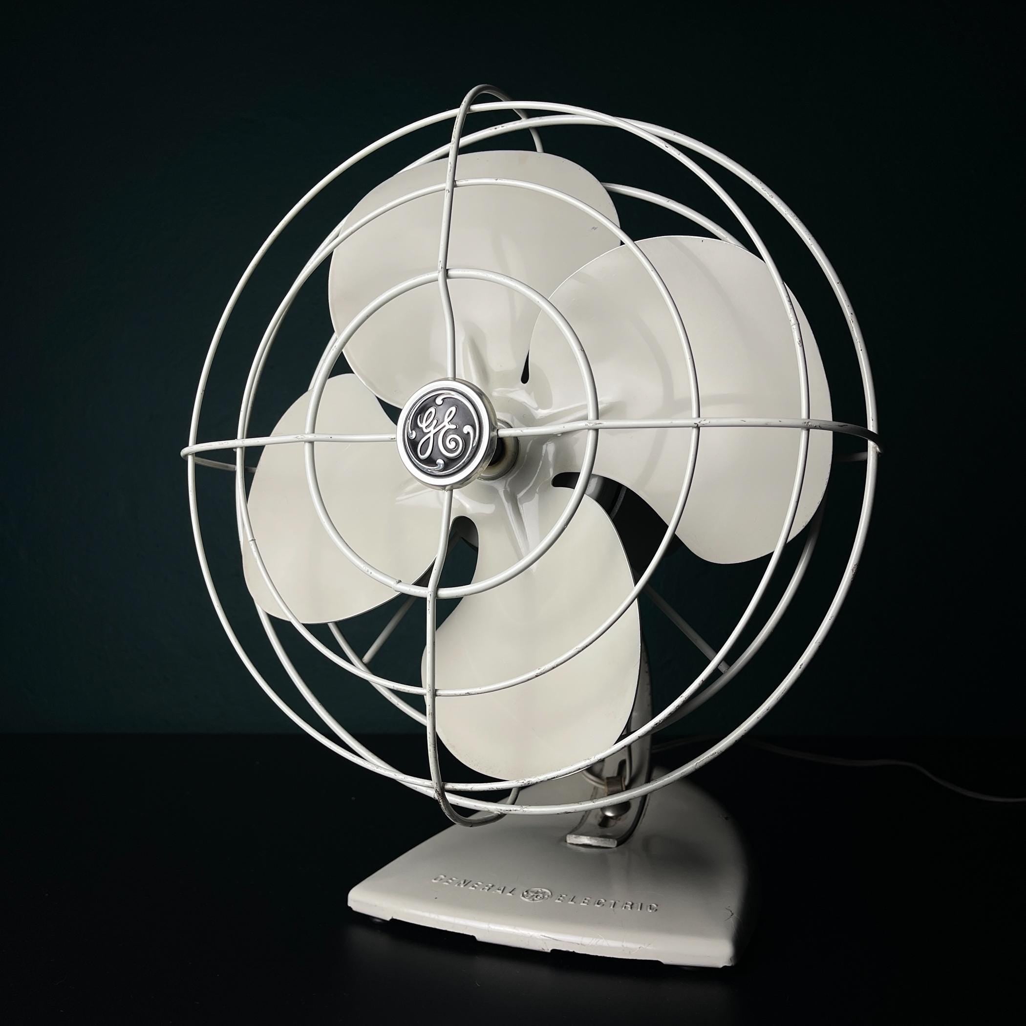Vintage Fan by General Electric, USA 1950s, Mid-century Modern