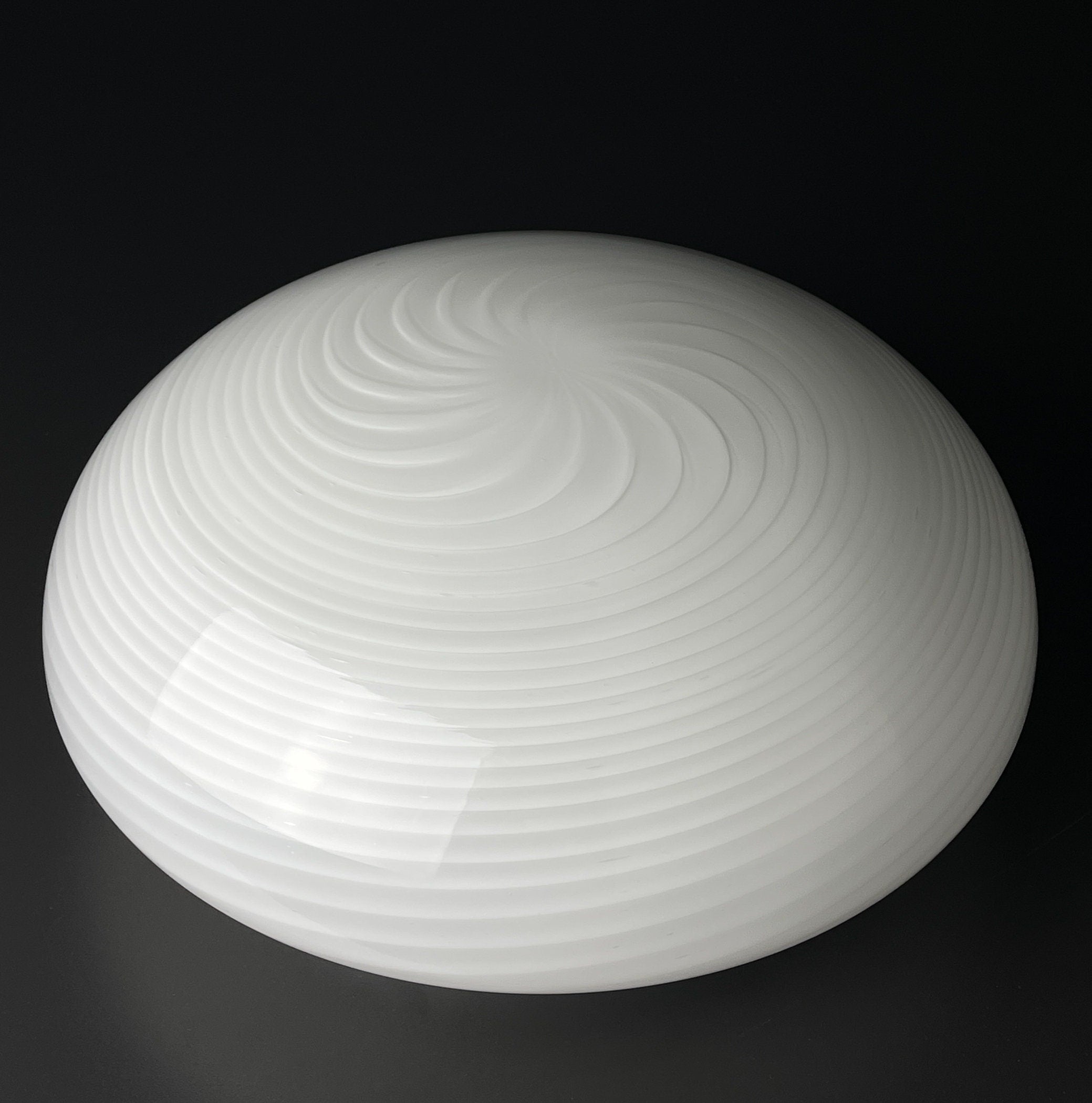 Classic swirl murano glass ceiling or wall lamp Italy 1970s Retro home decor