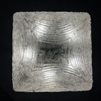 Vintage ice murano glass ceiling lamp by J.T.Kalmar, Austria, 1960s
