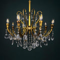 Vintage crystal chandelier, Italy 1950s