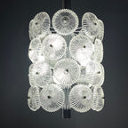 Vintage crystal chandelier Dandelion Italy 1960s mid-century modern italian lighting