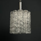 Mid-century murano glass chandelier Tronchi by Toni Zuccheri for Venini Italy 1960s