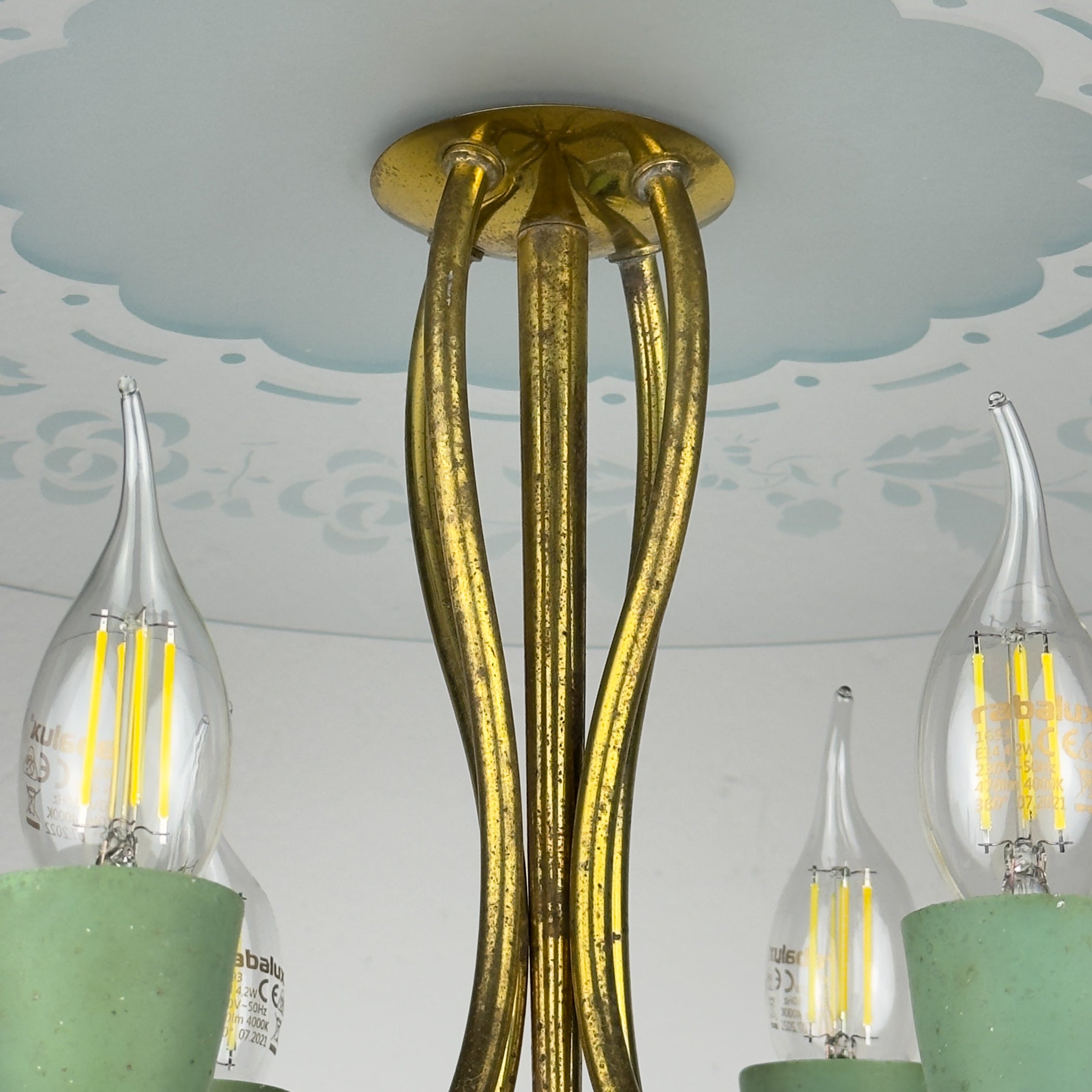 Vintage chandelier by Pietro Chiesa for Fontana Arte, Italy 1930s