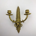 Antique Empire Bronze Wall Candle Sconce, Italy, Late 19th Century