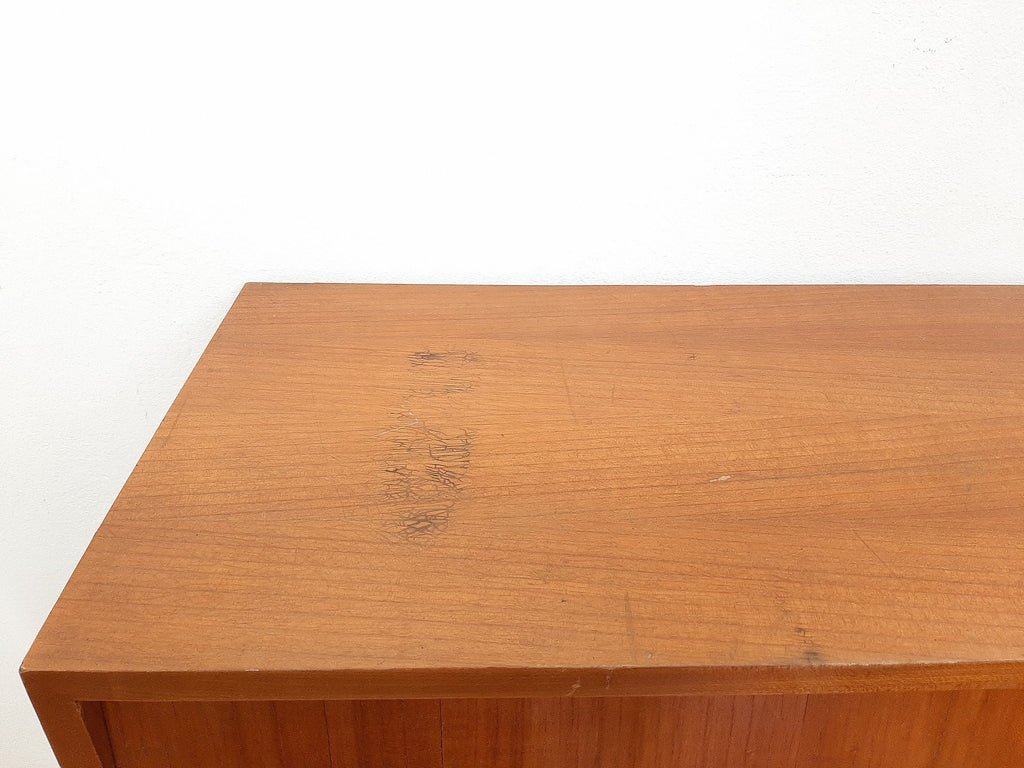 Mid-century retro wood chest of drawers 60s Modern  Scandinavian Style Vintage