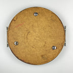Vintage metal tray with mirror, Italy 1970s