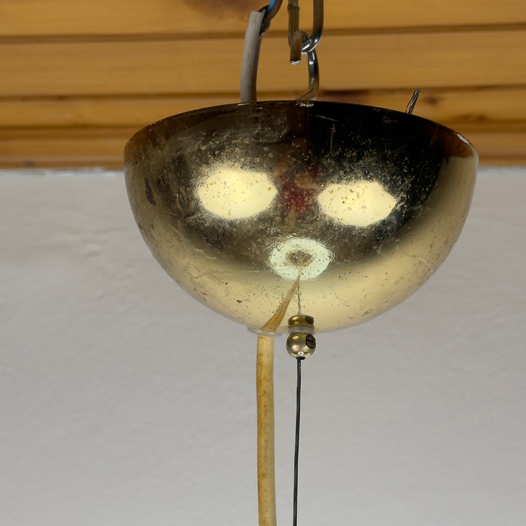 Classic swirl murano pendant lamp Vetri Murano, Italy 1970s