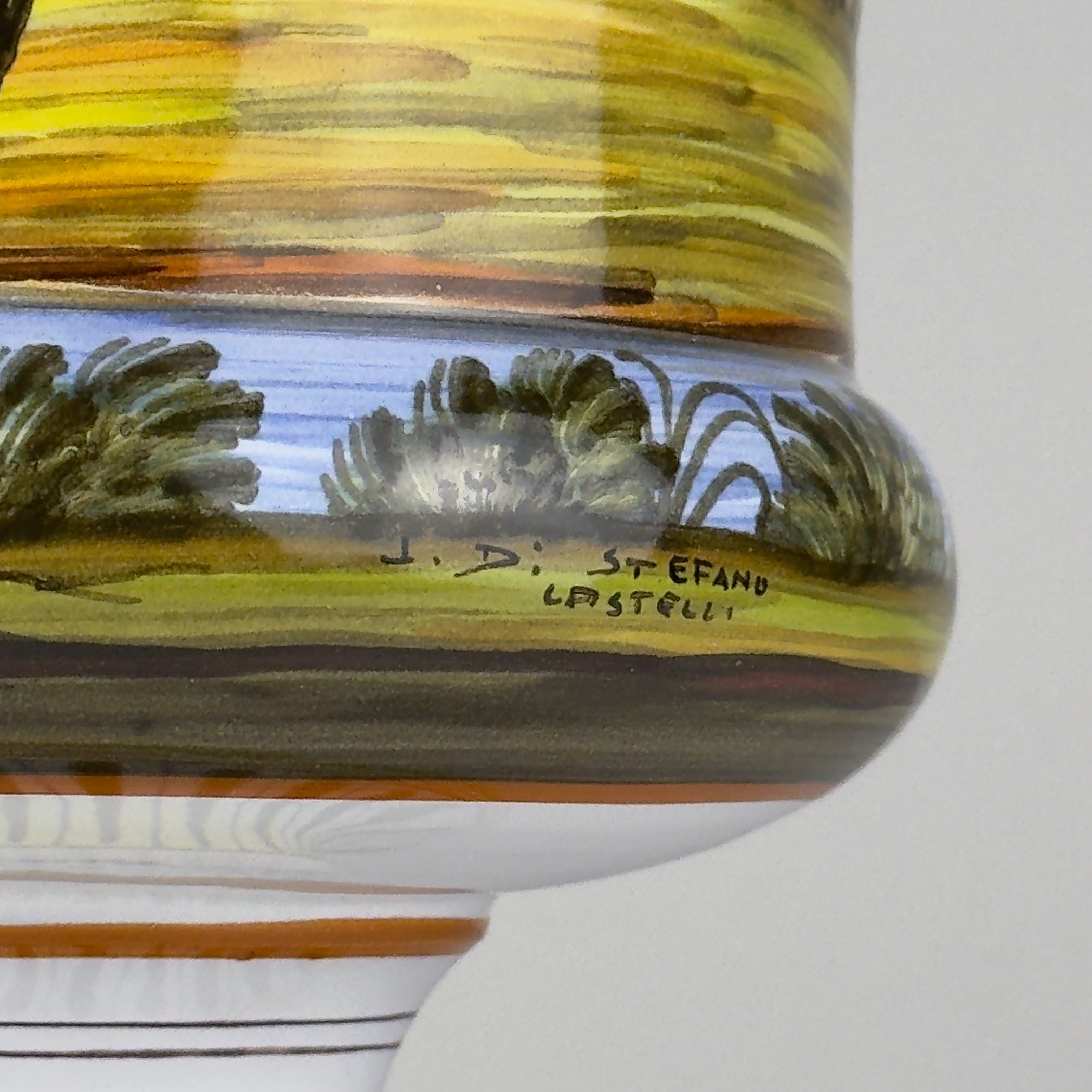 Vintage vase with lid by Lorenzo Di Stefano, Italy, late 20th Century