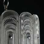 Vintage large crystal chandelier by Kaiser Leuchten, Germany 1960s