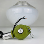 Vintage Mazzega Murano Glass Pendant Lamp: 1970s Italian Space Age Lighting