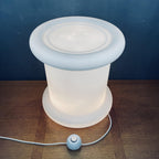 Vintage opaline glass floor lamp, Italy 1970s