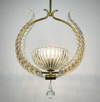 Murano chandelier by Ercole Barovier Barovier & Toso, Italy 1930s