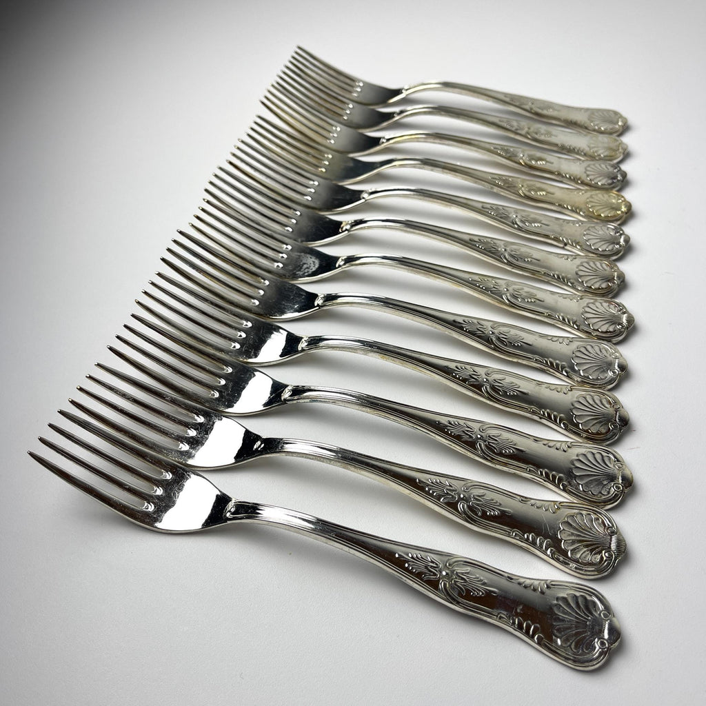 Vintage Silver Cutlery Set for 12 people, Italy, 1960s