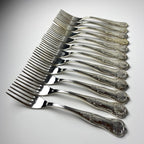 Vintage Silver Cutlery Set for 12 people, Italy, 1960s