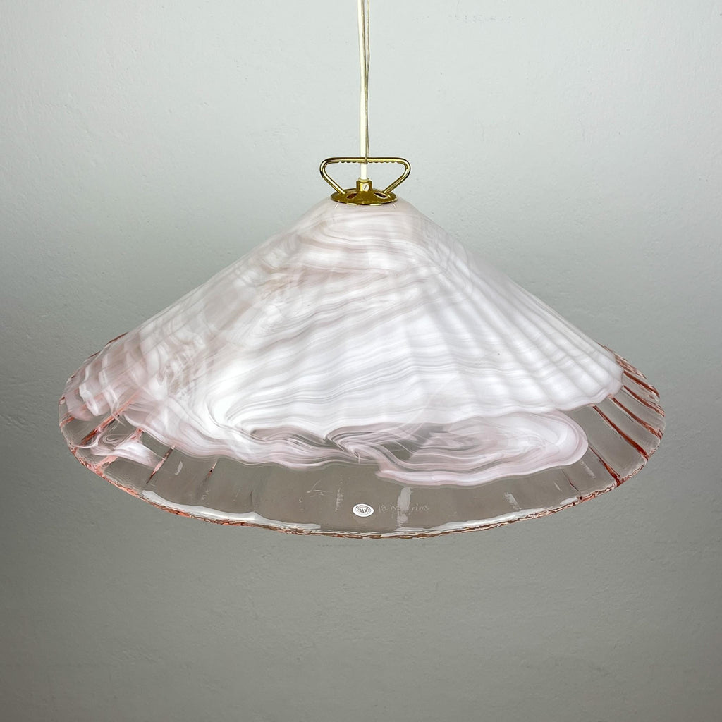 Vintage murano pendant lamp by "La Murrina" Italy 1970s