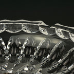 Vintage Bohemian glass ashtray by Bohemia Crystal, Czechoslovakia, 1970s