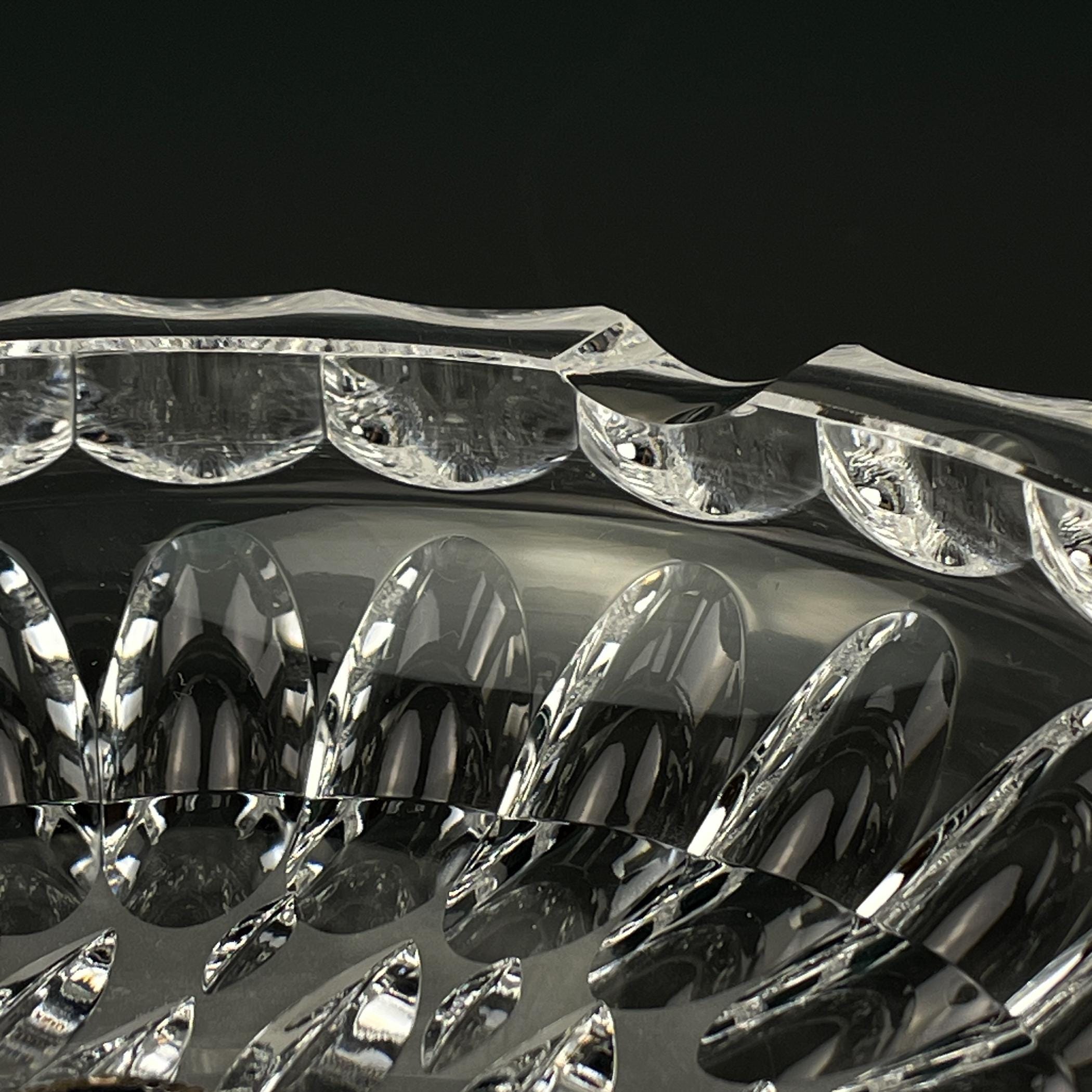 Vintage Bohemian glass ashtray by Bohemia Crystal, Czechoslovakia, 1970s