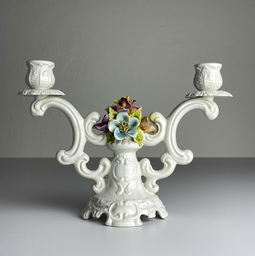 Vintage ceramic candleholder by Bassano, Italy, 1970s
