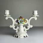 Vintage ceramic candleholder by Bassano, Italy, 1970s