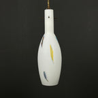 Multicolor opaline murano glass pendant lamp by Stilnovo, Italy 1950s, Mid-century modern