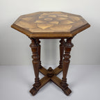 Vintage wooden side table, Italy 1950s