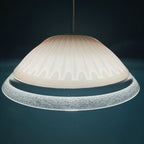 Vintage large pink murano glass chandelier Italy 1970s Mid-century murano pendant lamp