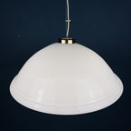 Vintage Swirl Murano Glass Pendant Lamp: 1980s Italian Mid-Century Lighting