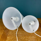 Pair of murano table lamps Cone Italy 1970s Italian Modern Mid-century home decor