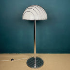 Vintage Chrome Floor Lamp by Adalberto Dal Lago for Esperia, 1960s Italian Lighting