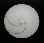 Classic swirl murano pendant lamp Vetri Murano, Italy 1970s