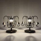 Vintage murano table lamps, Set of 2, Italy 1960s