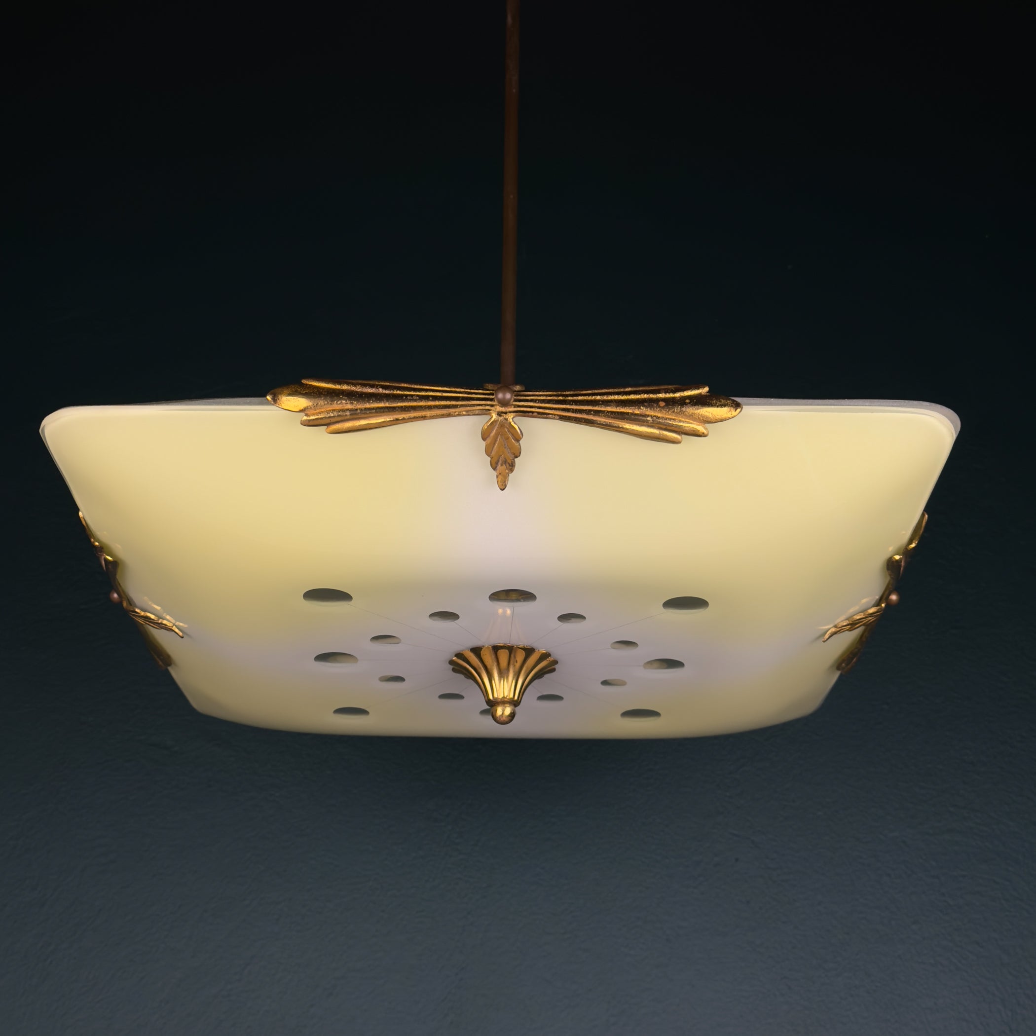 Art Deco Vintage Chandelier, Italy 1930s