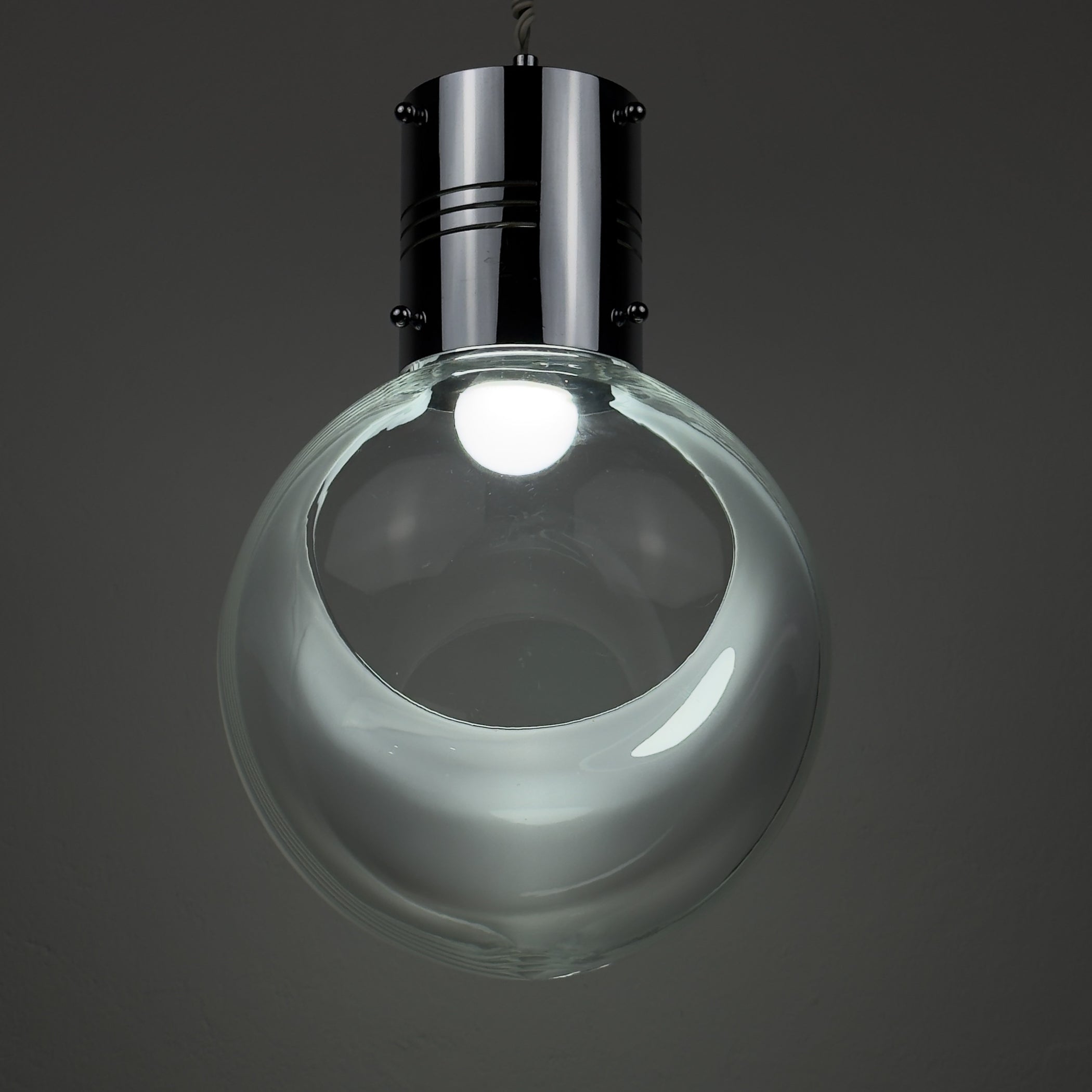 Vintage pendant lamp Membrane by Toni Zuccheri for Venini, Italy 1960s