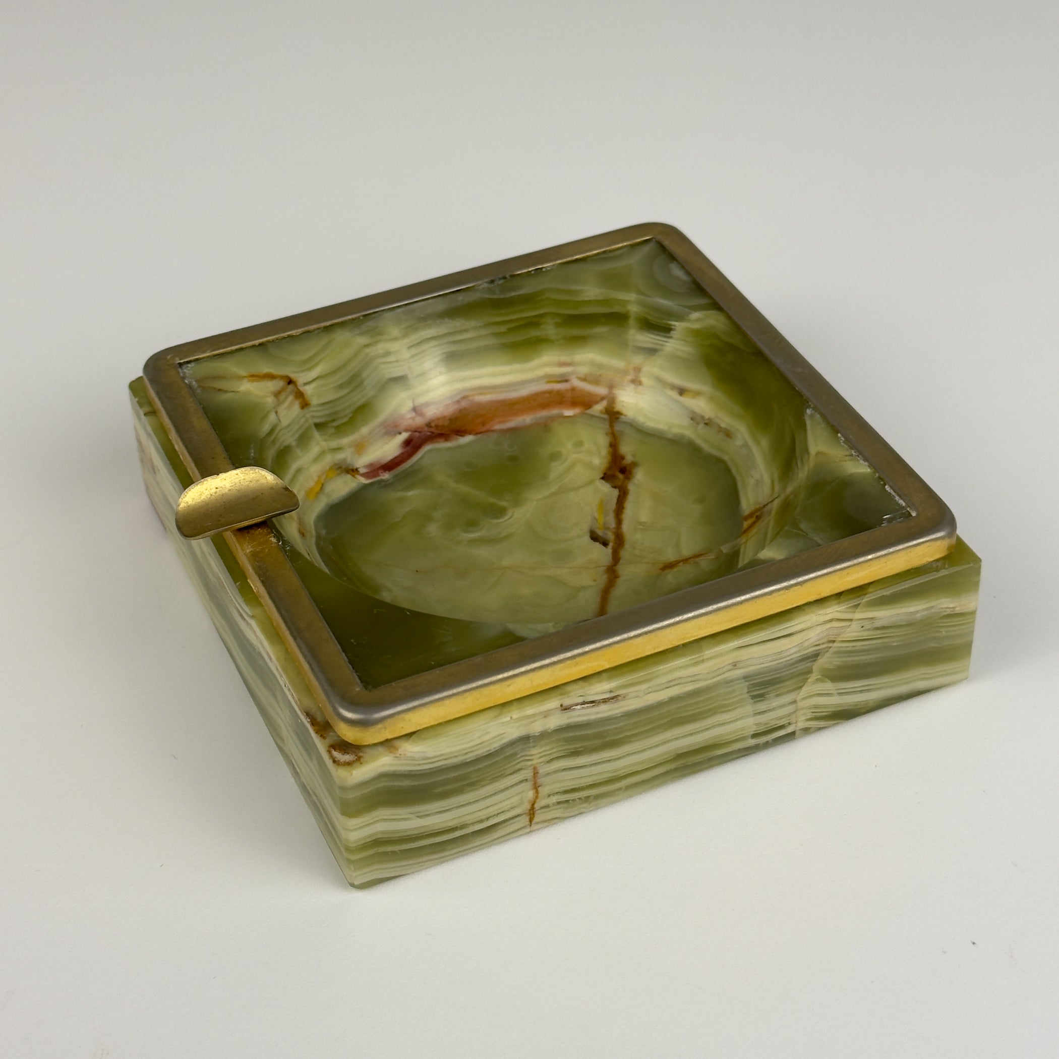 Vintage onyx ashtray, Italy, 1950s