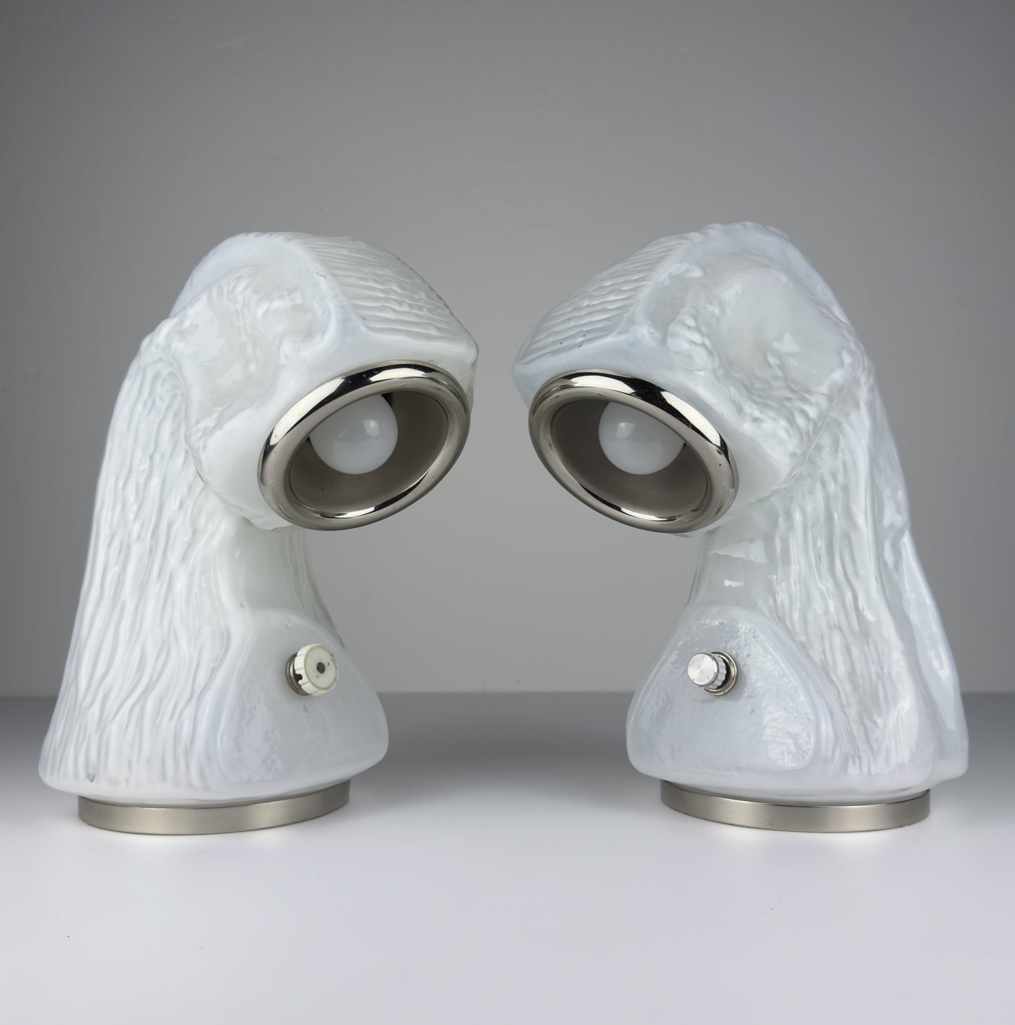 Table Lamp Osso by Carlo Nason for Mazzega, Italy 1970s, Set of 2