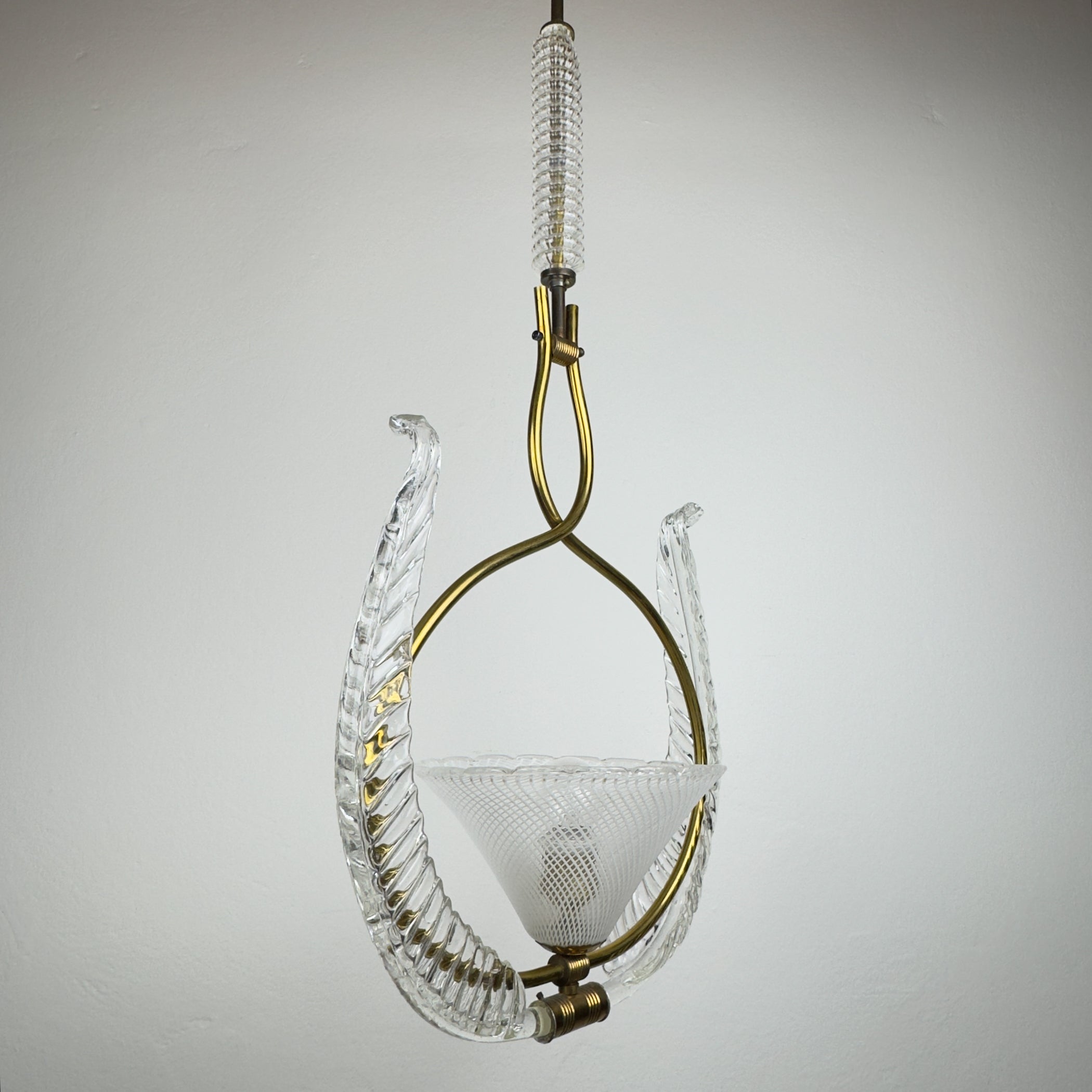 Vintage Murano chandelier by Barovier & Toso, Italy 1930s