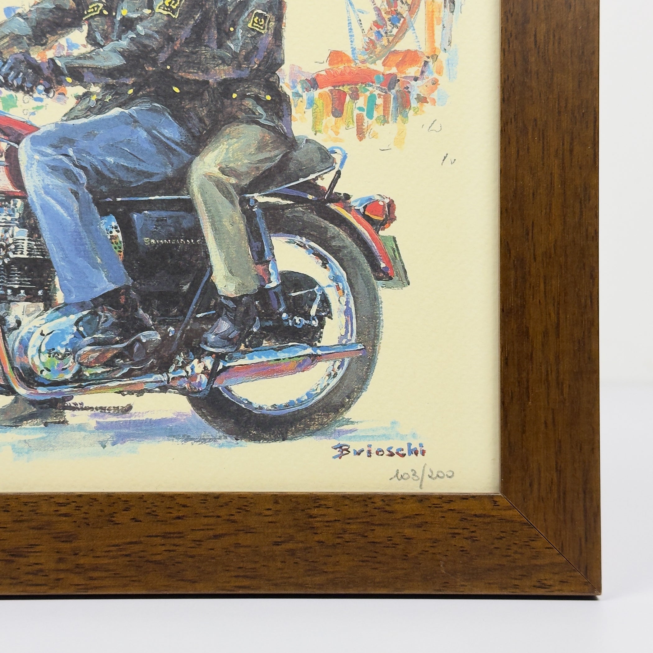 Limited edition lithograph 103/200 by Brioschi, Italy, 1970s