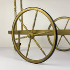 Vintage metal bar cart, Italy 1950s