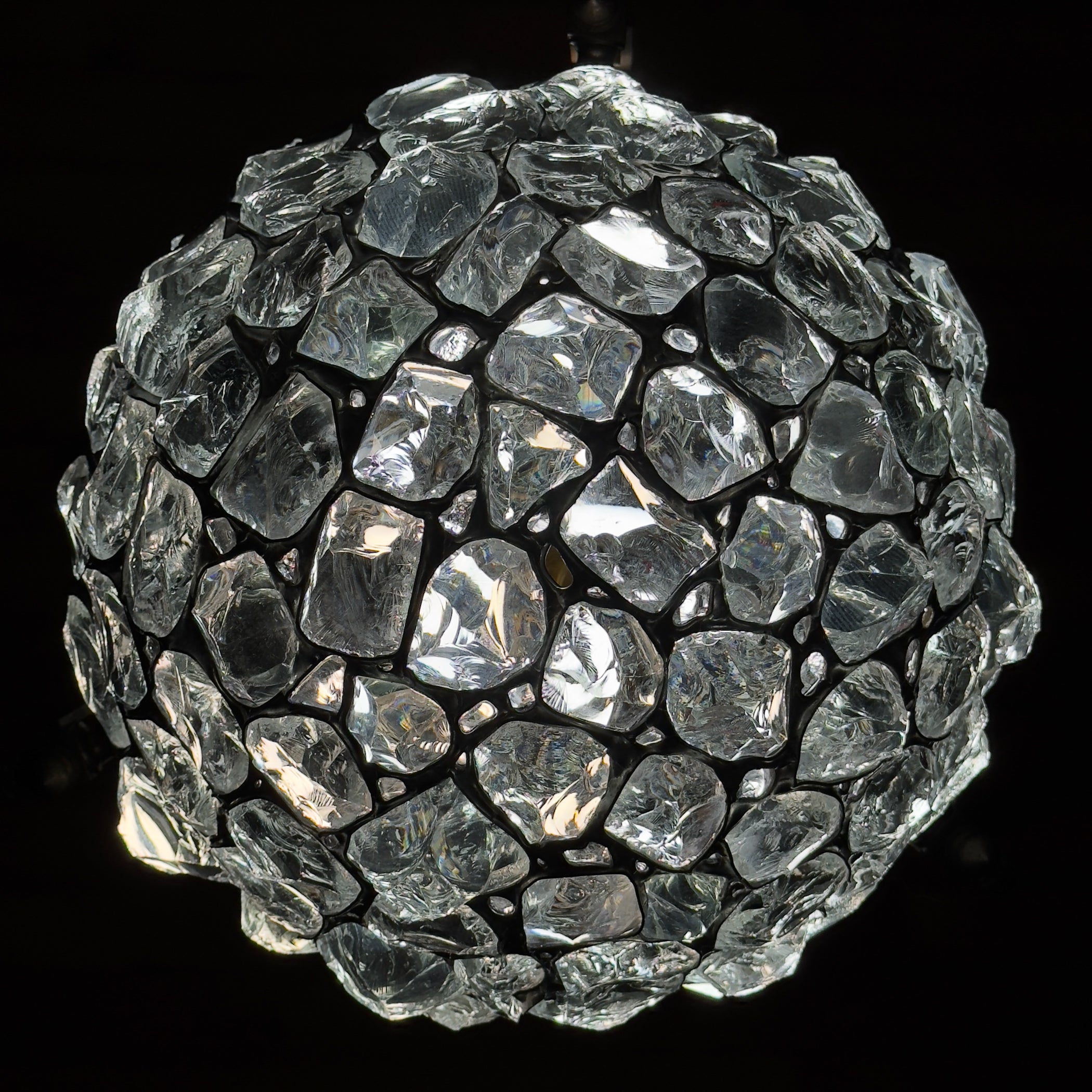 Antique chandelier on chains in Art Nouveau style, Austria, early 20th century