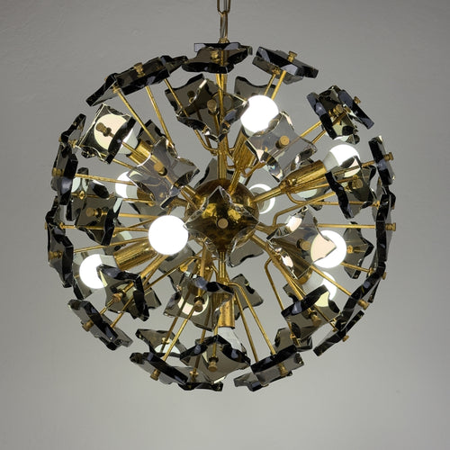 Mid-century Sputnik chandelier by Fontana Arte, Italy 1970s
