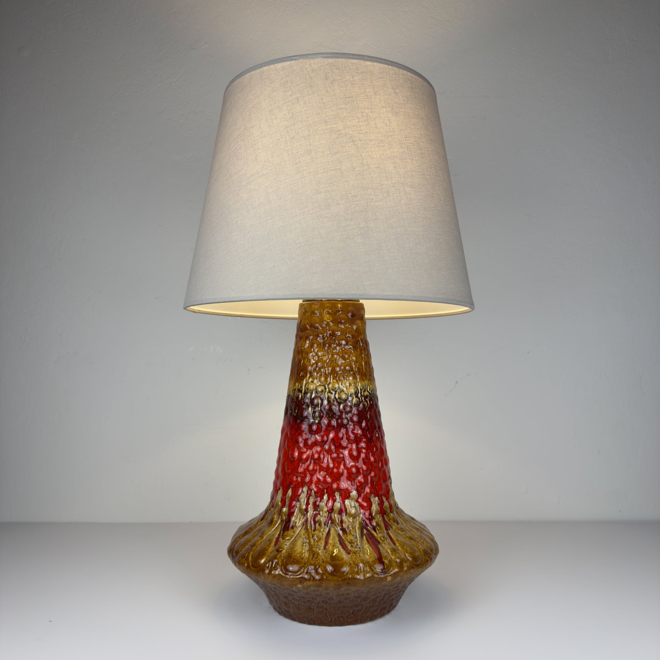 Vintage Ceramic table lamp LAVA by KIL Liboje, Yugoslavia, 1960s