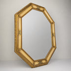 Vintage Large Wooden Wall Mirror, Italy 1930s