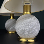 Vintage Murano Table Lamps, Italy 1970s, Set of 2