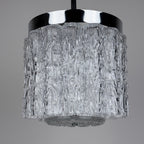 Vintage murano glass chandelier Tronchi by Toni Zuccheri for Venini, Italy 1960s