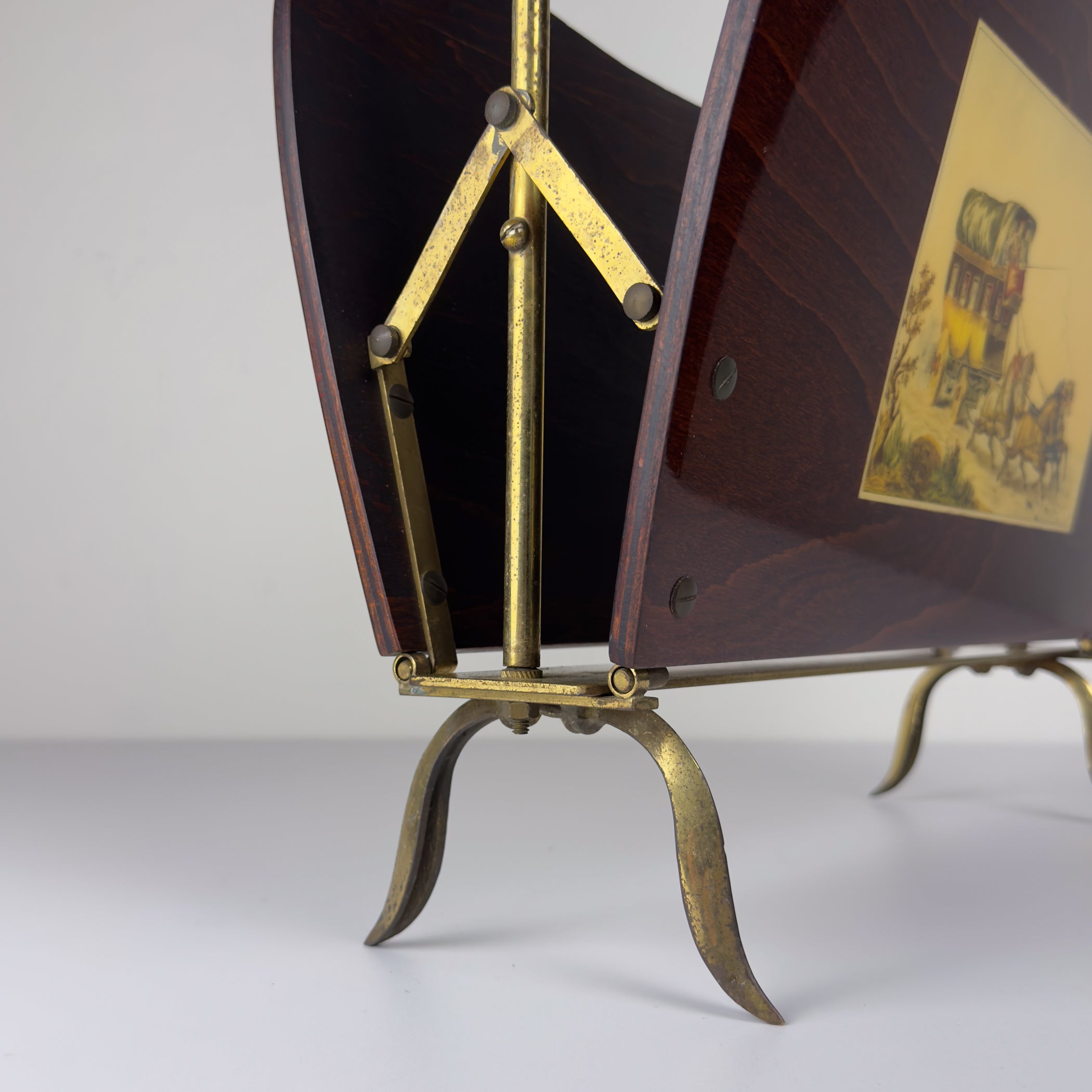 Vintage magazine rack, Italy 1950s