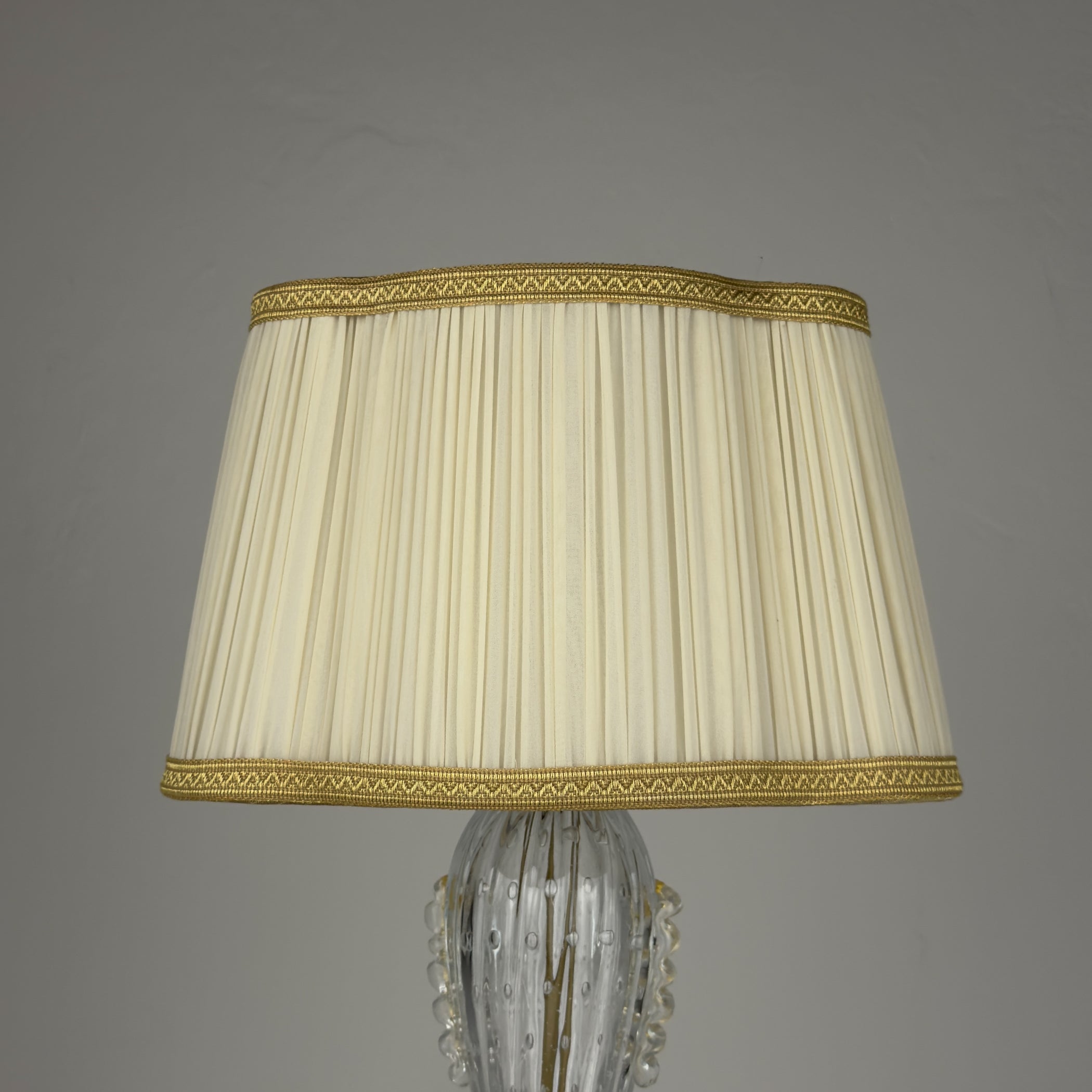 Original Murano glass table lamp by Barovier and Toso, Italy 1980s